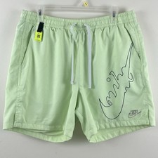 Nike Sportswear Festival Flow Hybrid Woven Shorts Mens L Mesh Lined Barely Volt