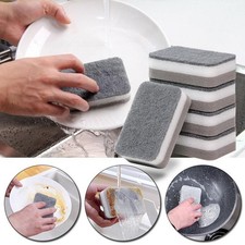 NEW 1Pc Dish Sponge For Heavy Duty Scrub Sponges ual-Sided Sponge Kitchen
