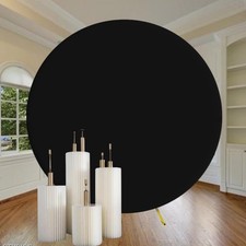 Black Round Backdrop Cover for 7.2ft Stand Circle 7.2ft,