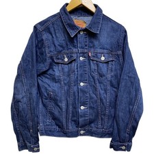 Levi's Denim Trucker Jacket Kids XL G 14-16 Dark Blue Classic Cotton Outerwear