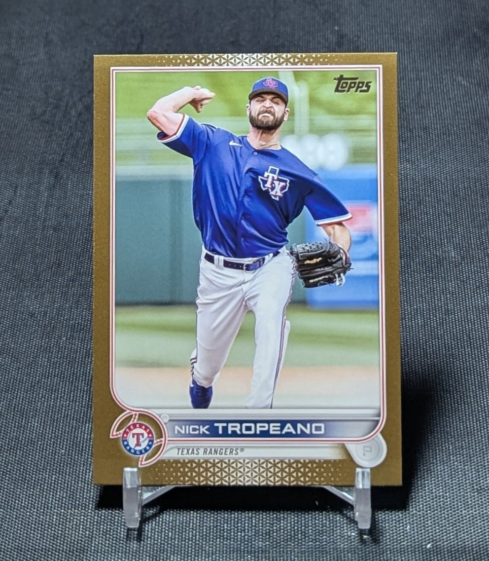 Nick Tropeano Gold Border /2022 2022 Topps Update Series #US285 Texas Rangers
