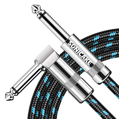 Guitar Cable 10Ft Guitar Amp Cord Instrument Cable for Bass Electric Guitar Mand