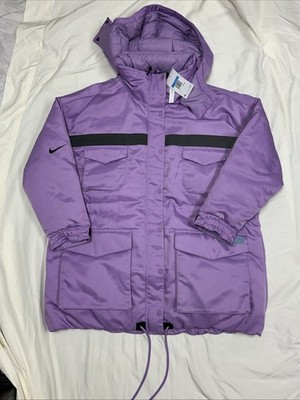 Nike City Ready Womens Down-Filled Parka WMN Med Coat CZ1141-589 Purple NEW ZA1
