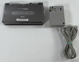 Nintendo 3DS Cosmo Black Console System w/ Charger, Tested! US Model