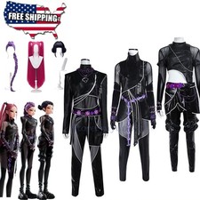 Adults Kids RUMI/MIRA/ZOEY Demon Cosplay Costume Hunters Black Suit Halloween