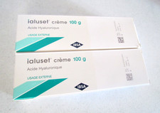 Set of 2 - Ialuset Hyaluronic Acid Cream 100% Pure Undiluted 100g - Exp 6/26
