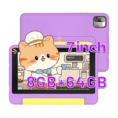 Kids Tablet 7 inch Android 13 Tablet 8GB 64GB Shockproof PC laptop Dual Camera