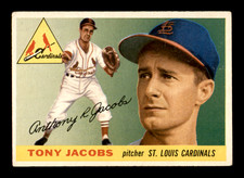 1955 TOPPS #183 TONY JACOBS (VG) ROOKIE * HIGH # ~ GFCC