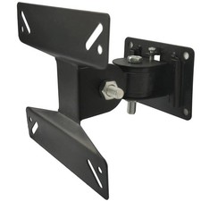 TV Monitor Wall Mount Tilt Swivel Small Bracket Fits 14 17 19 20 22 24 Inch L...