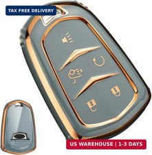 Premium Soft TPU Full Protection Key Fob Case for Cadillac Escalade ATS CTS STS