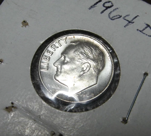 1964 D Roosevelt Silver Dime BU