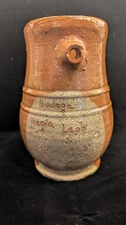 Vintage Spanish Earthenware Wine Pitcher – “Bodega Regia León” Rustic Glazed Jug