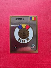 NEW FIGURINE NEW STICKER FOOTBALLERS PANINI ITALY 90 BADGE ROMANIA #152