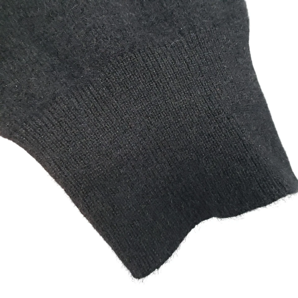 Cárdigan con capucha Nordstrom Signature negro cachemir cremallera completa Foto 4 de 4