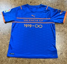 VALENCIA CF Soccer Football Third Jersey PUMA-Men's Extra Large BLUE 2021