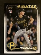 2024 Topps - #408 - Kyle Nicolas - RC - Pittsburgh Pirates
