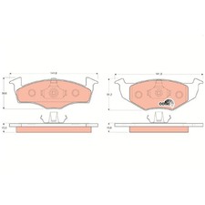 Satz Bremsbeläge Bremsklötze vorne für Seat Cordoba 6K1 6K5 Ibiza 2 | 276475