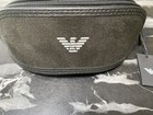 Emporio Armani Authentic Eyeglass/Sunglass Travel Zipper Soft Storage Case,Black — photo 2
