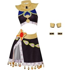 Women Desert Princess Costume Top Skirt Set Fantasy Warrior Role Play