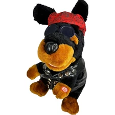 PBC International Chopper Dog 12" Animal Musical Animated Stuffed Plush Rider