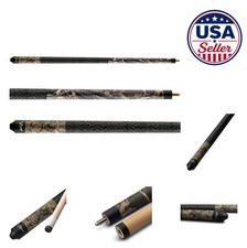 57 Inch 2 Piece Pool Cue Maple Wood Euro Taper 19 20 Oz Camo