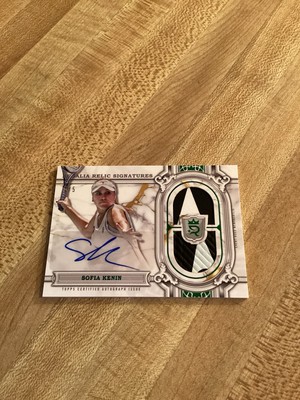 2024 TOPPS ROYALTY TENNIS SOFIA KENIN REGALIA RELIC SIGNATURES GREEN 1/5 AUTO