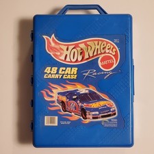 Mattel Hot Wheels 19 cars Storage Carrying Case Holds 48 Cars 20020 USA 2002
