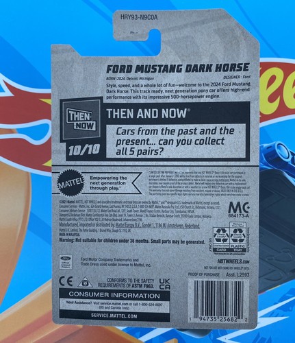 RARE FIRST RUN Hot Wheels 2024 Ford Mustang Dark Horse 250/250 SVT Cobra Saleen - Picture 7 of 7