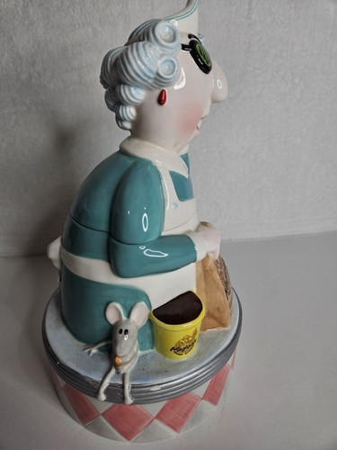 Hallmark ~ MAXINE Cookie Jar Vintage Crabby Kitchen - Home of One Tough Cookie - Picture 7 of 12