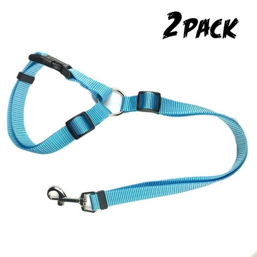 2 Pc SEATBELT LEASH Dog Pet Car Safety Belt Harness Collar Restraint Adjustable - Picture 11 of 12