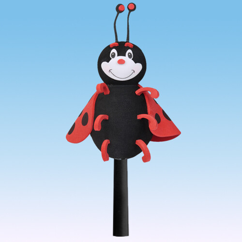 Tenna Tops Cute Ladybug Car Antenna Topper (3.50" Height) (Fits Fat Antenna) - Picture 1 of 5