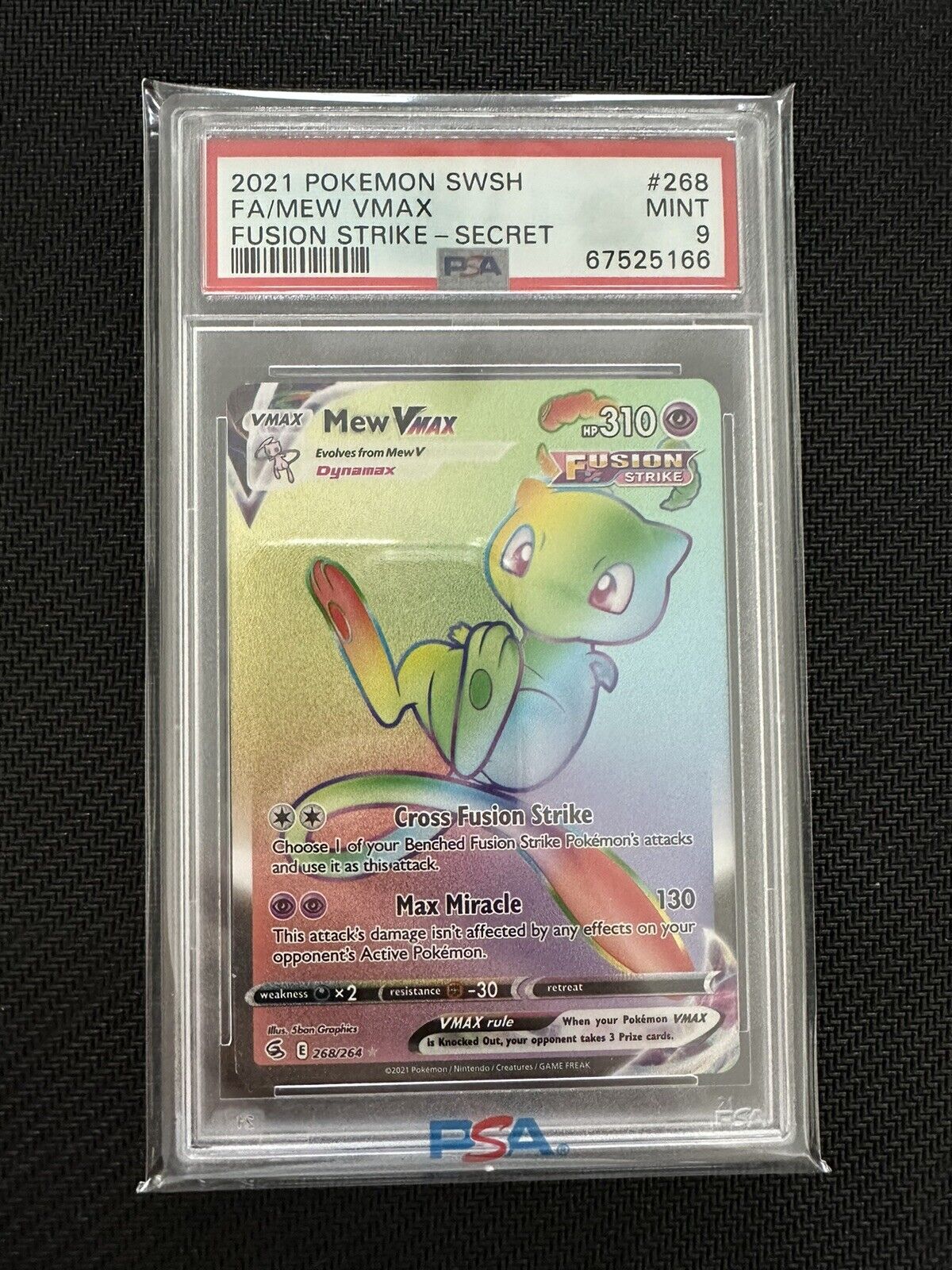 Mew VMAX 2021 Sword & Shield: Fusion Strike Holo #268/264 Price Guide -  Sports Card Investor