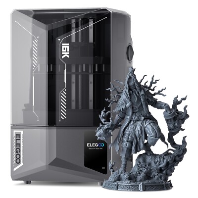 ELEGOO Saturn 4 Ultra 16K Harz 3D-Drucker &Smart Tank Heizung bei 30 °C 150mm/h