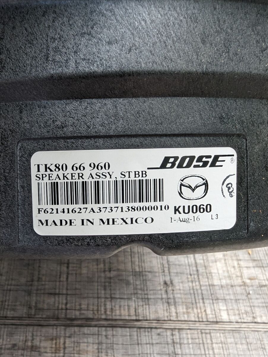 BOSE SUBWOOFER SPEAKER OEM 2016-2020 MAZDA CX-9 ID: (TK80-66 BOSE SUBWOOFER SPEAKER OEM 2016-2020 MAZDA CX-9 ID: (TK80-66