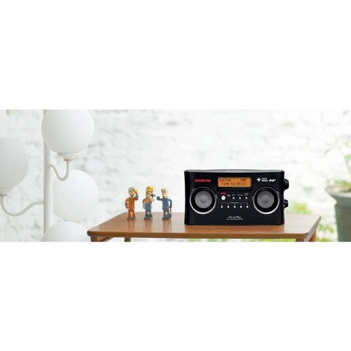 Sangean DPR-25+ Kofferradio DAB+, UKW AUX Akku-Ladefunktion Schwarz - Bild 3 von 4