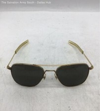 Vintage American Optical Vintage Gold Tone Military Aviator Sunglasses
