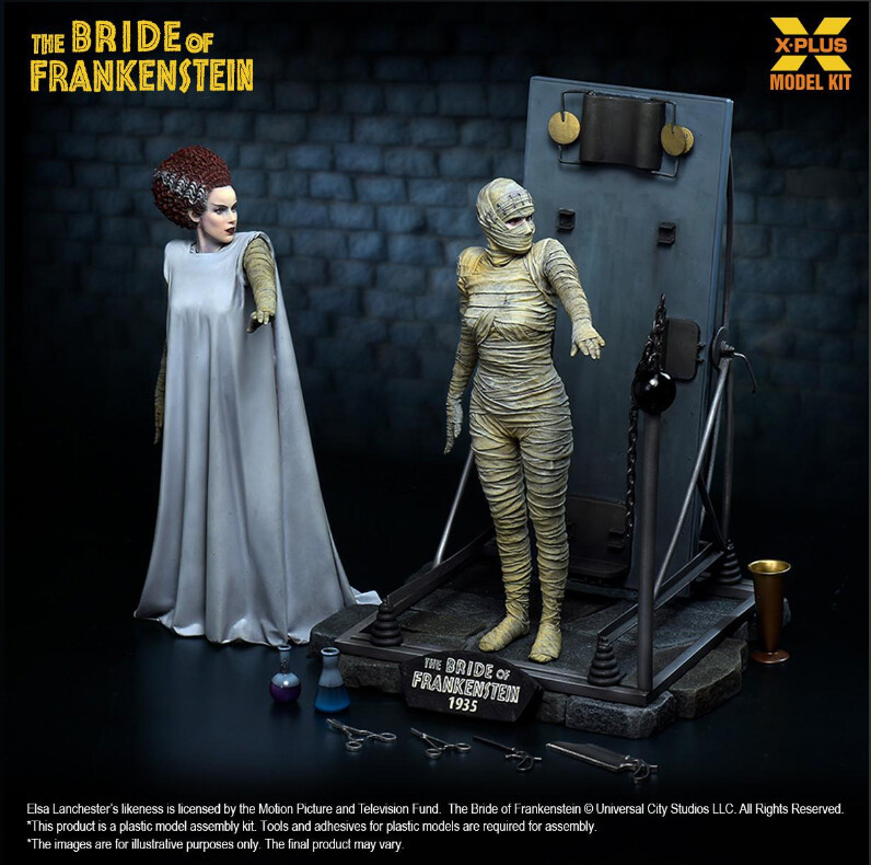 The Bride of Frankenstein 全プラスチック組立キット 1/8 The Bride Of Frankenstein Plastic Model Kit