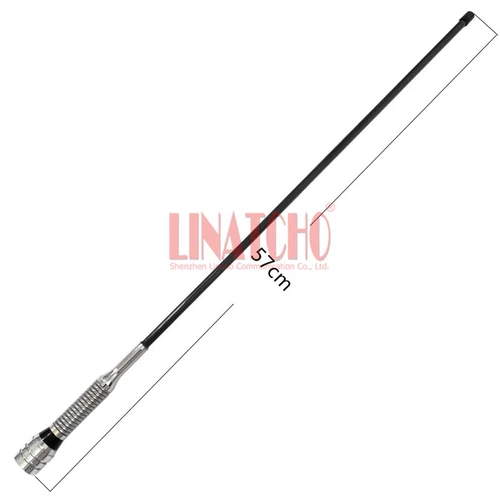 UHF VHF Anti-collision Spring High Powered Fiberglass Car Radio Antenna PL259
