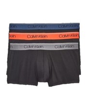 NWT. Calvin Klein. 3 Pack. Micro Stretch Low Rise Trunk. Black. MRSP. 47.50