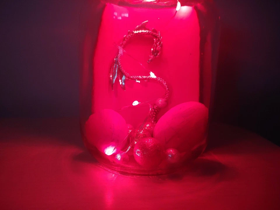 Tarro de luz nocturna dragón hecho a mano Foto 2 de 4