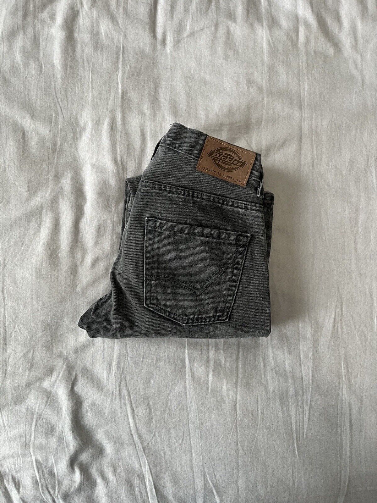 Dickies Mens Faded Black Denim Jeans Size 28x32 - image 2