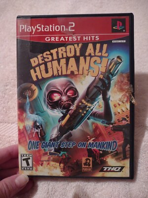 Destroy All Humans Sony Playstation 2 PS2 Game With Manual 
