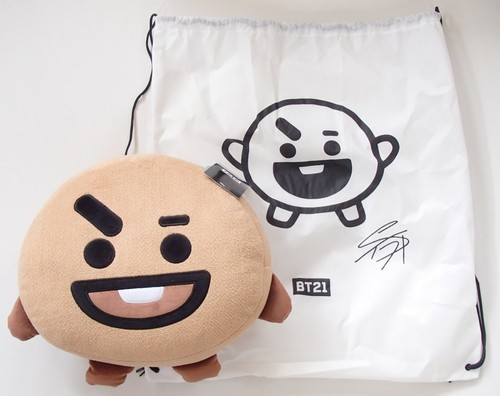 Official BTS BT21 Plush Large Cushion Dust Cover / Rucksack OR Keyclips 8 Styles - Picture 26 of 70