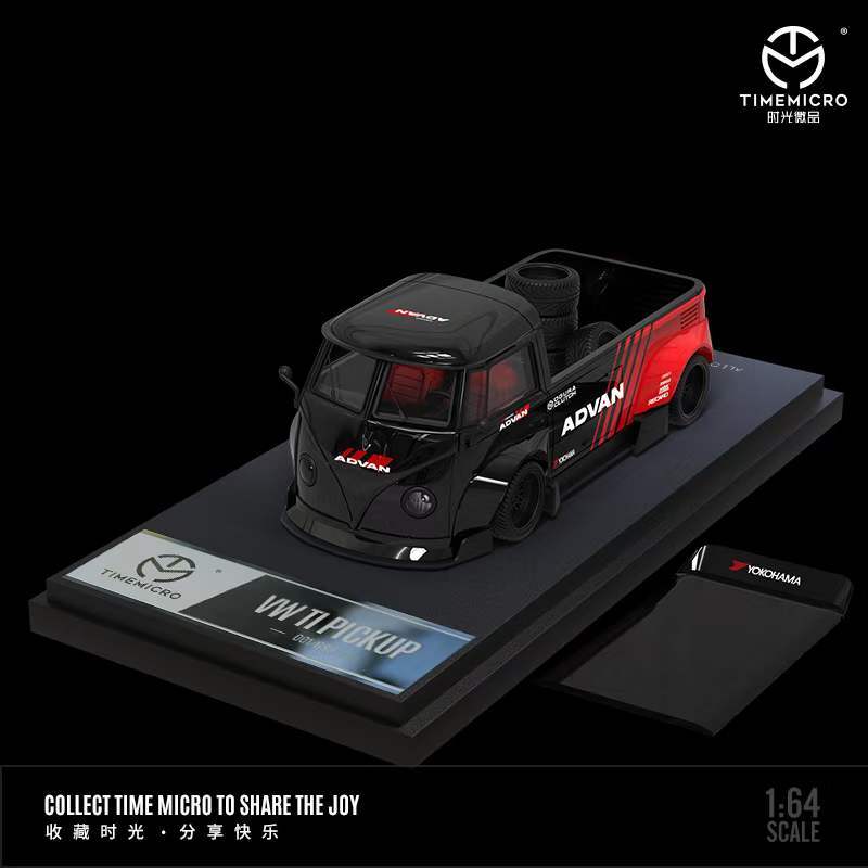 TIME MICRO 1:64 T1 VAN Pickup Truck ADVAN / Datsun Diecast Model