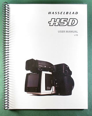 Hasselblad H5D Instruction Manual: Full Color 118 Pages & Protective Covers