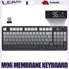 ZIYOULANG M96 Wireless Gaming Membrane keyboard, Gradient Color, PBT, Screen