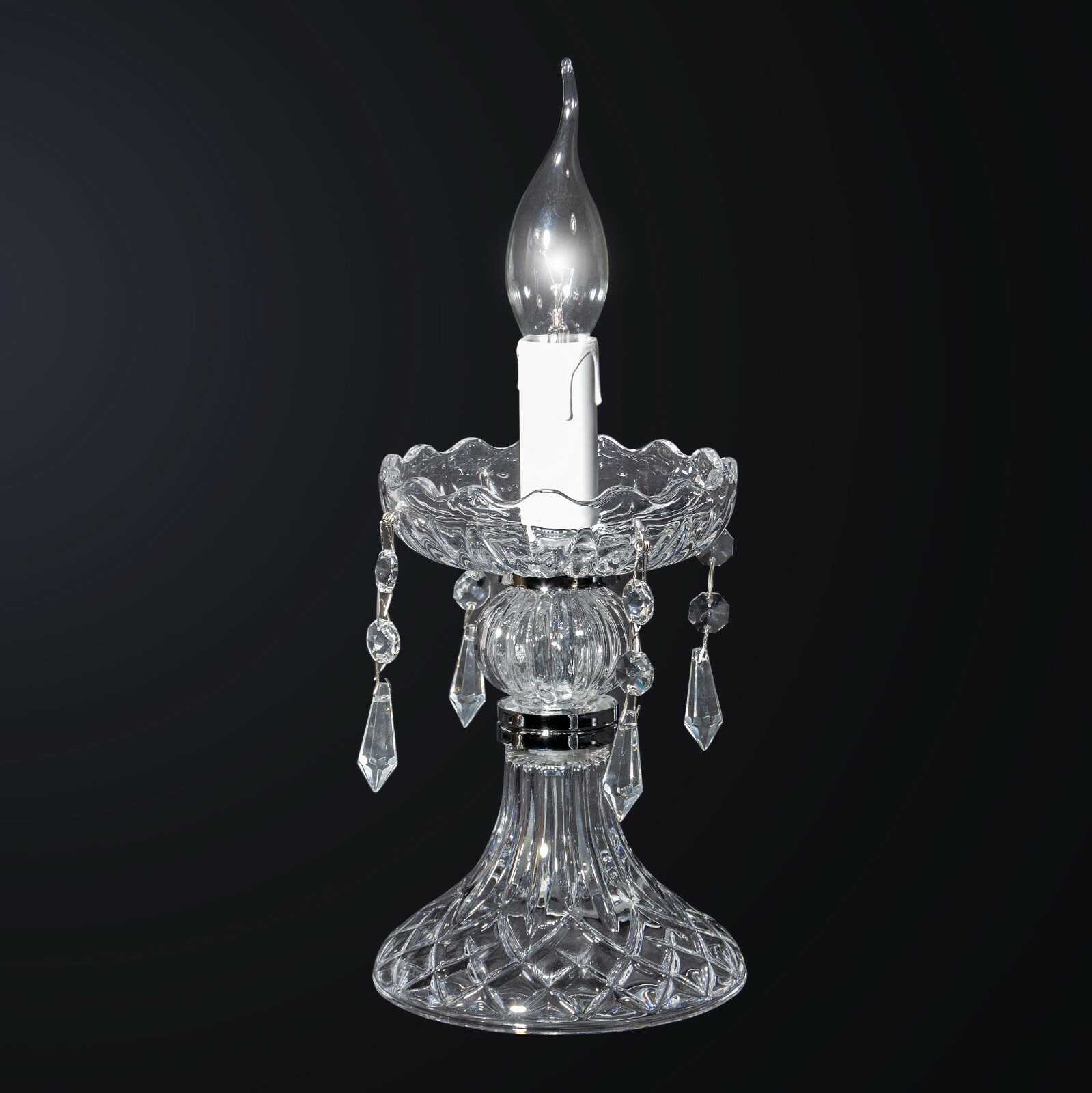 Lumetto Cristallo Maria Teresa 1 Luce Design Swarovksy - Lampada Tavolo