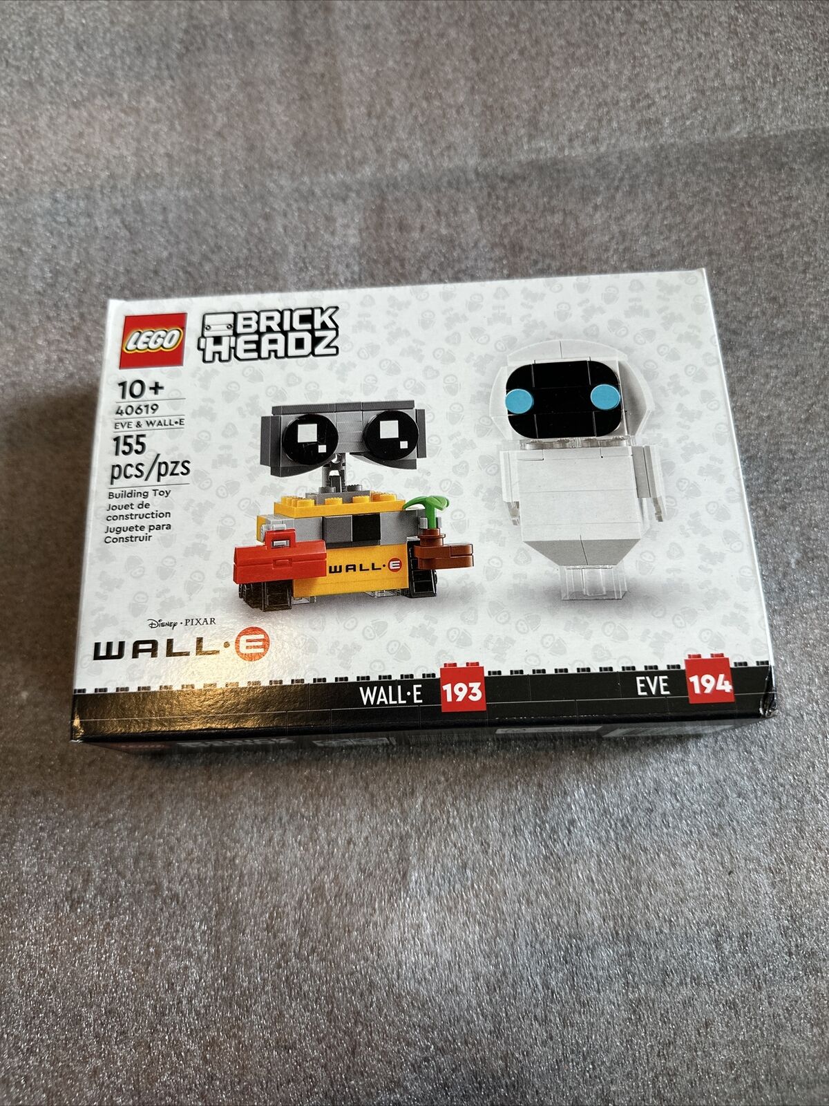 40619 Eve & Wall-E LEGO BRICKHEADZ New Sealed