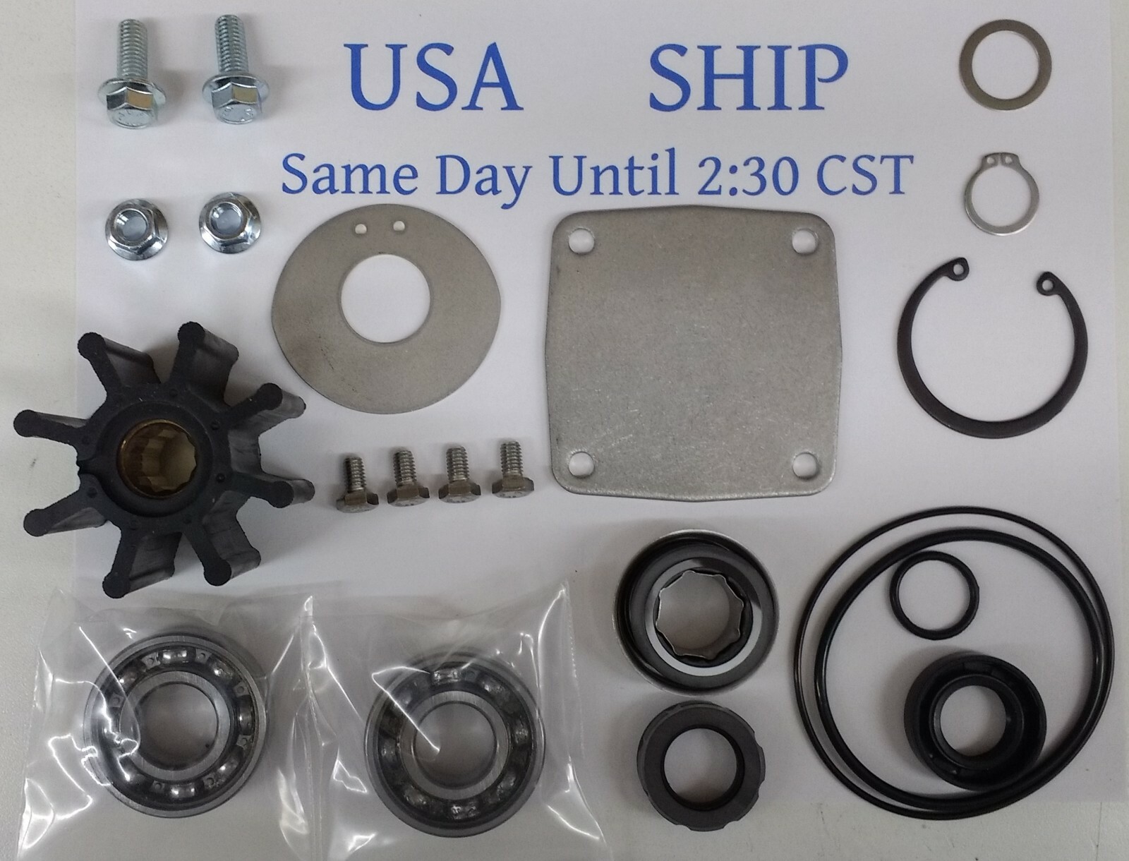 XRXEA Wasserpumpen Reparatursatz Für Yanmar Marine Motoren - Kompatibel Mit 4LHA Serie