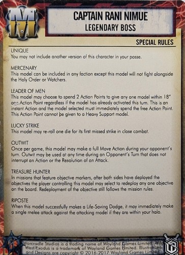 Warcradle Studios Wild West Exodus Legendary Boss Captain Rani Nimue - Picture 6 of 6